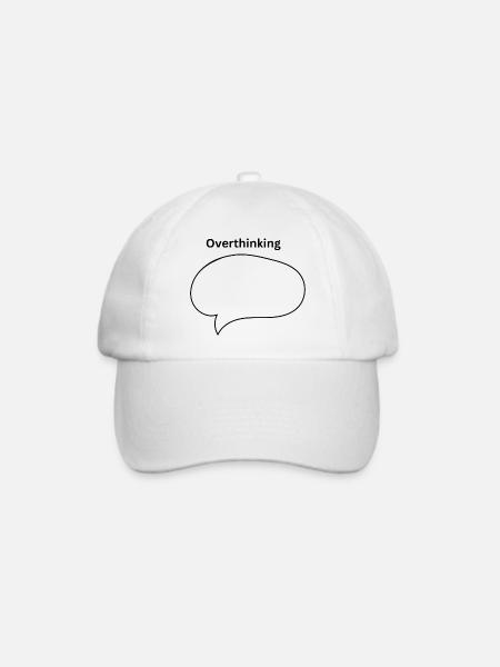 Overthinking - Baseballkappe - Weiß/Weiß