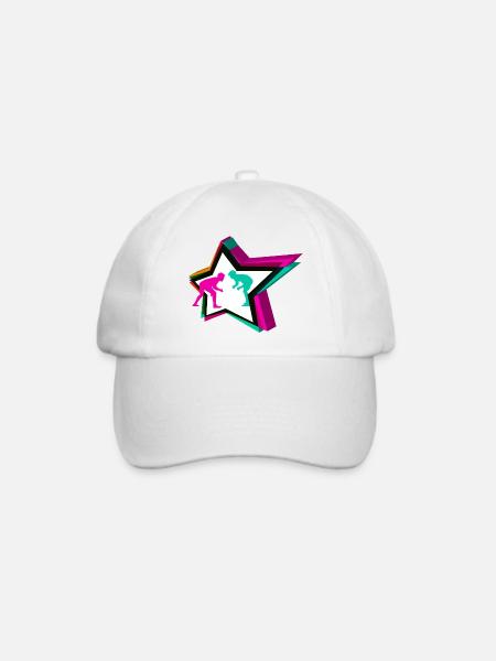Ringer Star - Baseballkappe - Weiß/Weiß