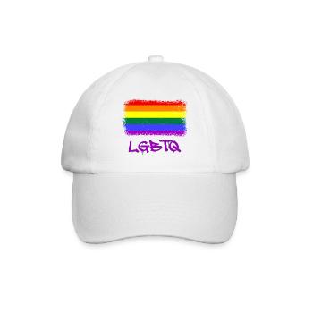 Lgbtq - Baseballkappe - Weiß/Weiß - Vorne