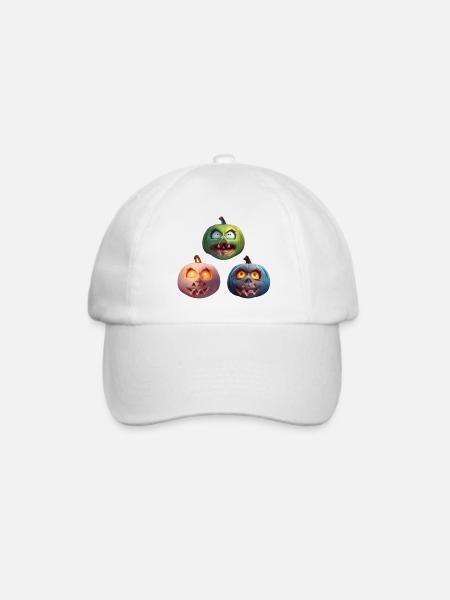 Halloween - Baseballkappe - Weiß/Weiß