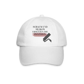 Schaum und Silikon ersetzen Präzision! - Baseballkappe - Weiß/Weiß - Vorne