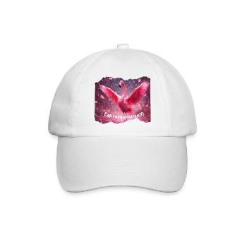 Flamingo Express yourself - Baseballkappe - Weiß/Weiß - Vorne
