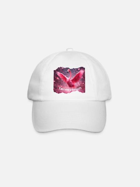 Flamingo Express yourself - Baseballkappe - Weiß/Weiß