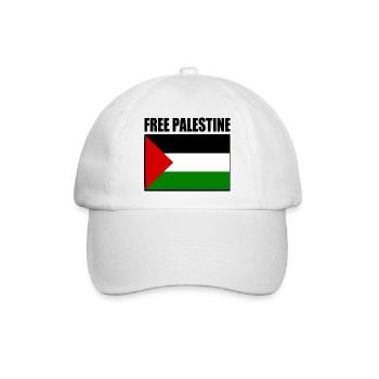 Free palestine - Baseballkappe - Weiß/Weiß - Vorne
