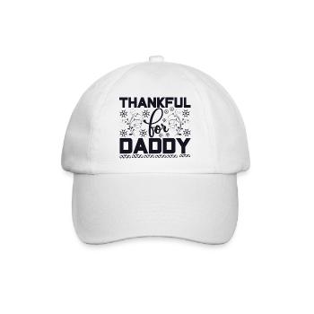 Thankful for Daddy - Baseballkappe - Weiß/Weiß - Vorne