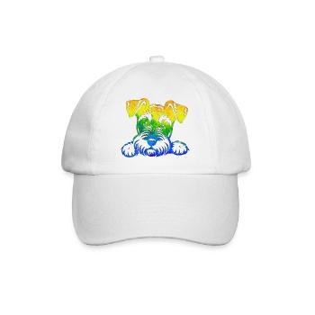 Hund Welpe Niedlicher Hund Corgi Aquarell Kunst Cartoon Wof - Baseballkappe - Weiß/Weiß - Vorne