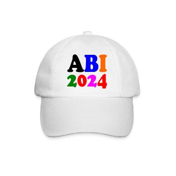 Abi 2024 - Baseballkappe - Weiß/Weiß - Vorne