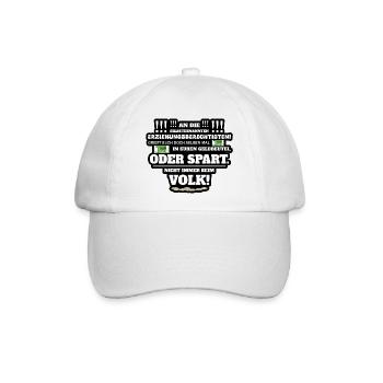 Nicht immer vom Volk - Baseballkappe - Weiß/Weiß - Vorne