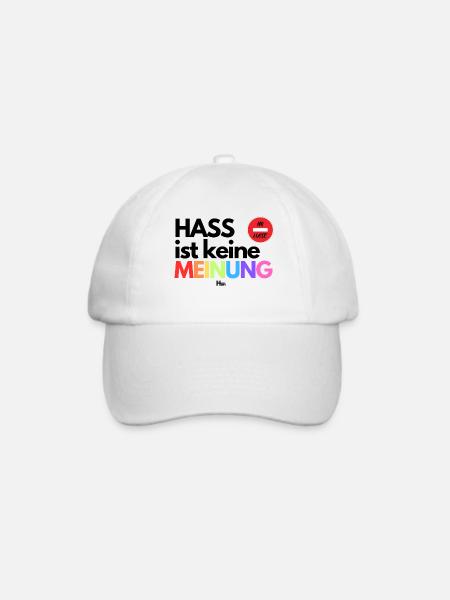 HASS ist keine MEI Facebook Post - Baseballkappe - Weiß/Weiß