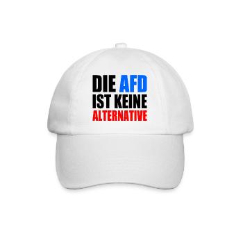 die afd ist keine alternative - Baseballkappe - Weiß/Weiß - Vorne
