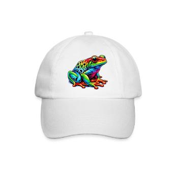 Frosch - Baseballkappe - Weiß/Weiß - Vorne