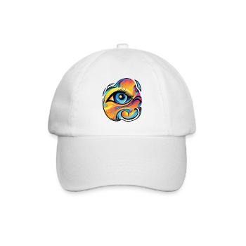 Auge des Universums: Eine kosmische Reise - Baseballkappe - Weiß/Weiß - Vorne