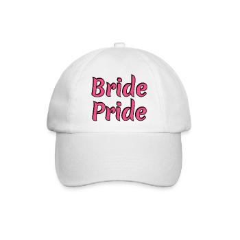 Braut Pride - Lesbische Hochzeit Homo-Ehe - Baseballkappe - Weiß/Weiß - Vorne