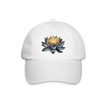 Flower Power - Baseballkappe - Weiß/Weiß - Vorne