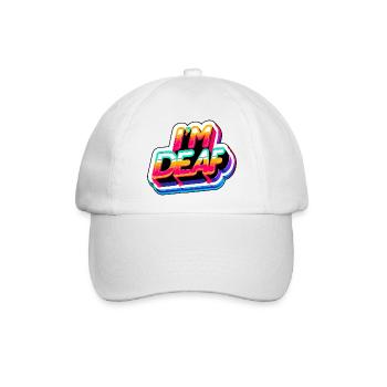 I'm Deaf 45 - Baseballkappe - Weiß/Weiß - Vorne