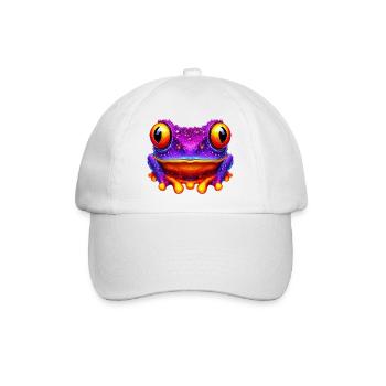 Frosch - Baseballkappe - Weiß/Weiß - Vorne