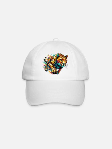Gepard - Baseballkappe - Weiß/Weiß