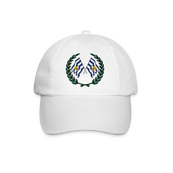 Flaggen Provinz Zeeland Lorbeerkranz - Baseballkappe - Weiß/Weiß - Vorne