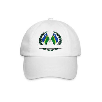 Flaggen Provinz Flevoland Lorbeerkranz Banner - Baseballkappe - Weiß/Weiß - Vorne