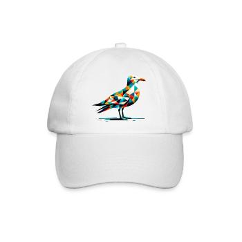 Möwe - Baseballkappe - Weiß/Weiß - Vorne