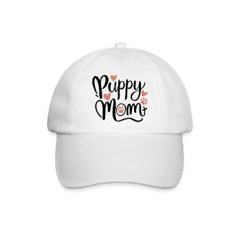 Welpe Hund - Baseballkappe - Weiß/Weiß - Vorne