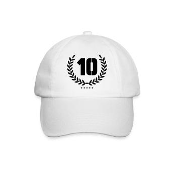 kranz 10 - Baseballkappe - Weiß/Weiß - Vorne