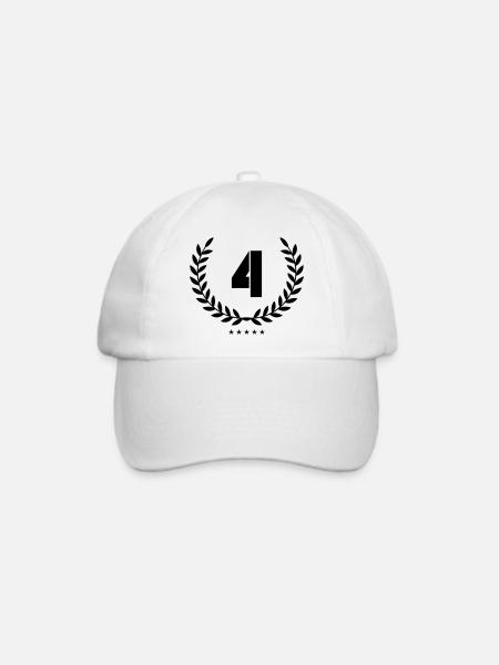 kranz 4 - Baseballkappe - Weiß/Weiß