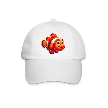 Clownfische - Baseballkappe - Weiß/Weiß - Vorne