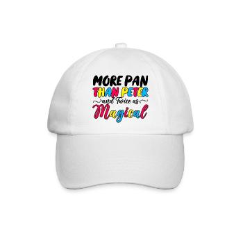 More Pan Than Peter And Twice As Magical 2 - Baseballkappe - Weiß/Weiß - Vorne