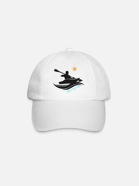 Paddler - Flowing life - Baseballkappe - Weiß/Weiß