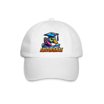 Abituriente Abi Motto - Baseballkappe - Weiß/Weiß - Vorne