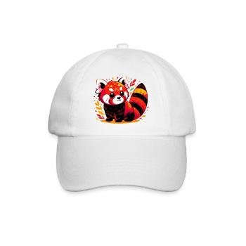 Kleiner Panda - Baseballkappe - Weiß/Weiß - Vorne