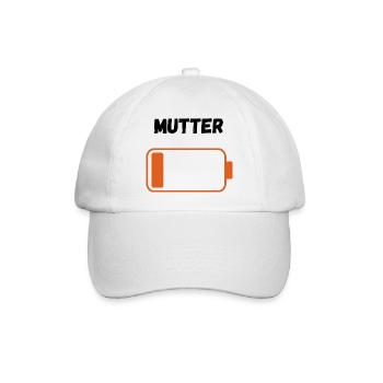 Mutter auf Reserve - Baseballkappe - Weiß/Weiß - Vorne