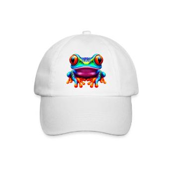 Frosch - Baseballkappe - Weiß/Weiß - Vorne