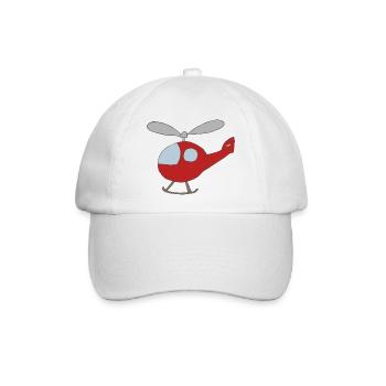 hubschrauber - Baseballkappe - Weiß/Weiß - Vorne