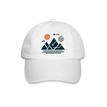 Gebirge - Baseballkappe - Weiß/Weiß - Vorne