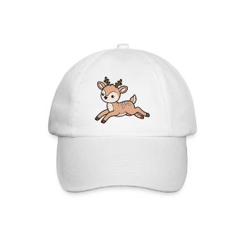 Reh - Baseballkappe - Weiß/Weiß - Vorne