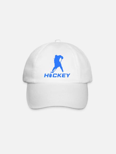 eishockey spieler - Baseballkappe - Weiß/Weiß
