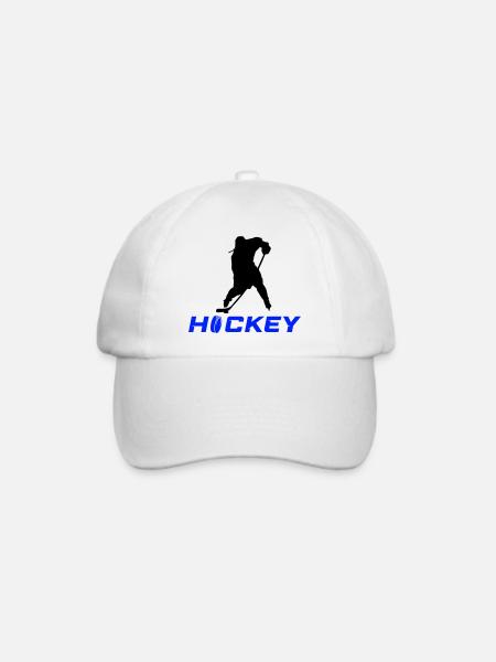 eishockey spieler - Baseballkappe - Weiß/Weiß