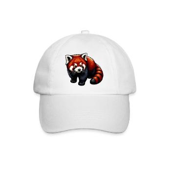 Kleiner Panda - Baseballkappe - Weiß/Weiß - Vorne