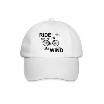Fahren Sie wie der Wind - Baseballkappe - Weiß/Weiß - Vorne