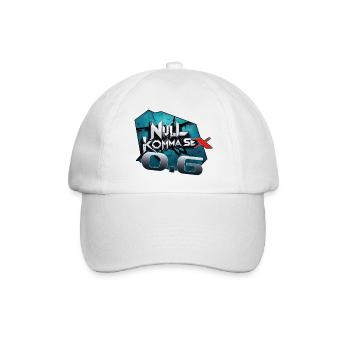 Nullkomma sechs - Baseballkappe - Weiß/Weiß - Vorne