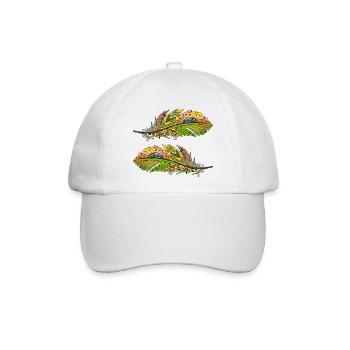 Feder - Baseballkappe - Weiß/Weiß - Vorne