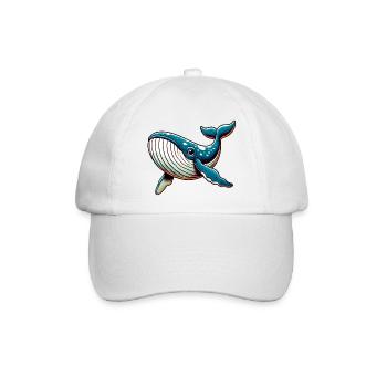 Wal - Baseballkappe - Weiß/Weiß - Vorne