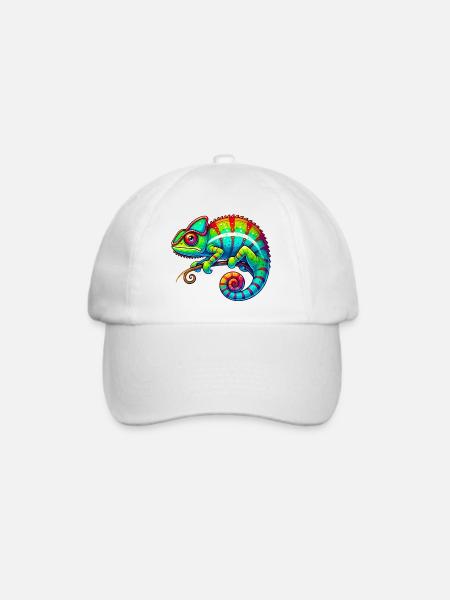Chamäleon - Baseballkappe - Weiß/Weiß