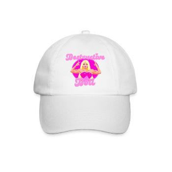 Fitnessstudio BADDIE Puppe - Baseballkappe - Weiß/Weiß - Vorne