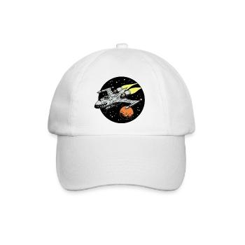 Raumschiff - Baseballkappe - Weiß/Weiß - Vorne