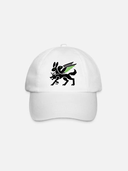 Wolpertinger - Baseballkappe - Weiß/Weiß