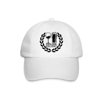 Geschlossene Gesellschaft - Baseballkappe - Weiß/Weiß - Vorne