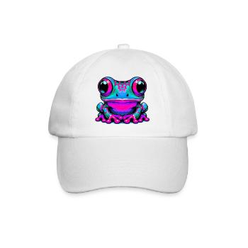 Frosch - Baseballkappe - Weiß/Weiß - Vorne